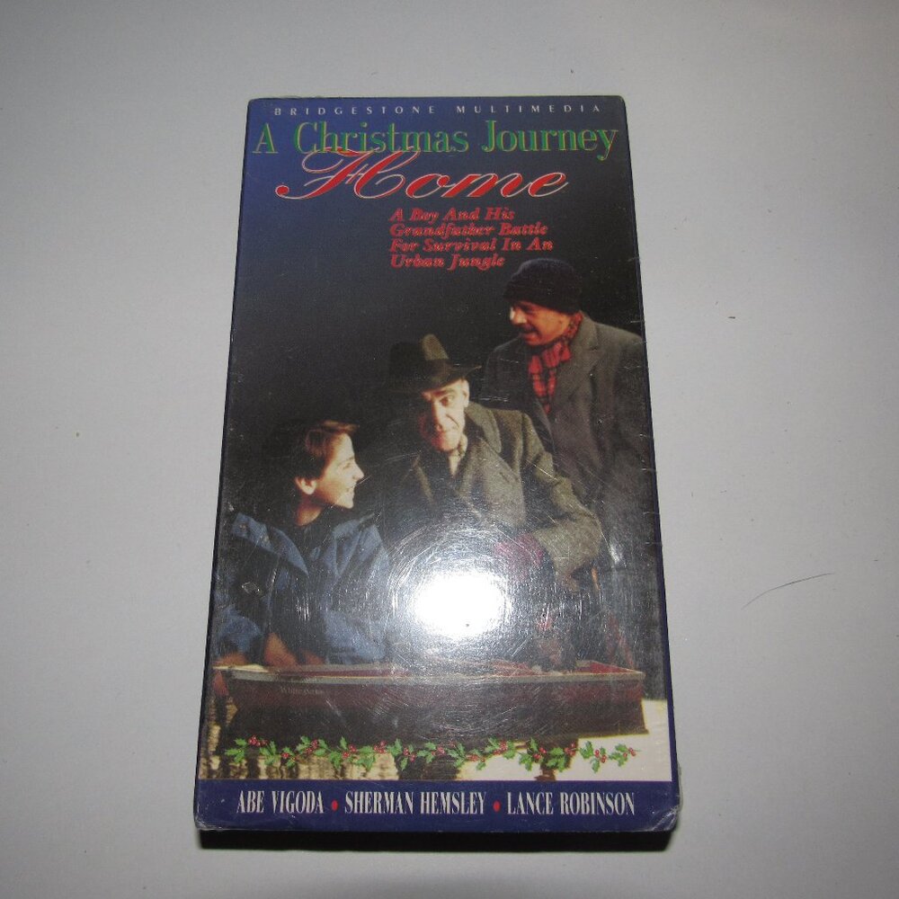 A Christmas Journey Home VHS 1996 Bridgestone Multimedia Abe Vigoda Sherman